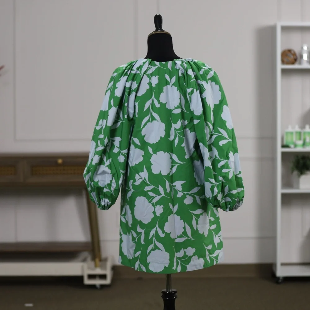 Kate Spade Green and Light Blue Oversized Tunic Dress - Picture 4 of 9